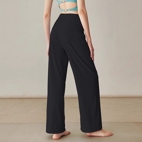 마린웨이브 폰주머니 일체형 와이드 핏 레깅스 요가 팬츠 바지 이미지 4