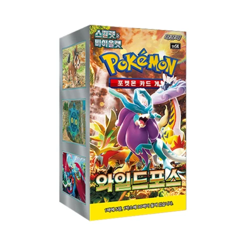포켓몬 카드게임 와일드포스 TCG 스칼렛&바이올렛 확장팩 1박스 미개봉 (30팩/한글판), 1개