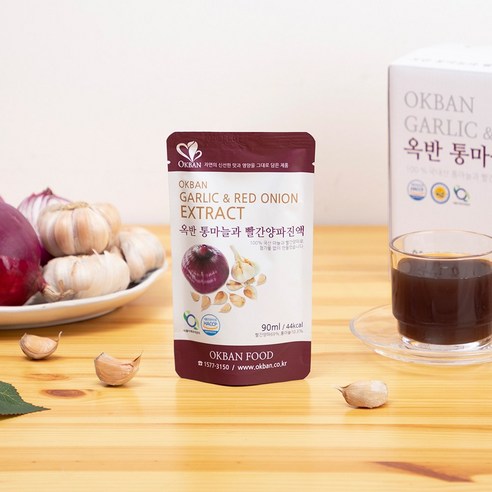 옥반식품 통마늘과빨간양파진액 마늘과 빨간양파가 만나 좋은 90ml, 10... 맛있게 먹은 솔직 후기 - 상품 이미지 3