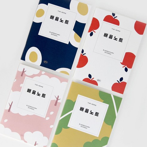 더메모 초등 학습 성취도 배움노트 자기주도학습 기록노트, 1개, 애플
