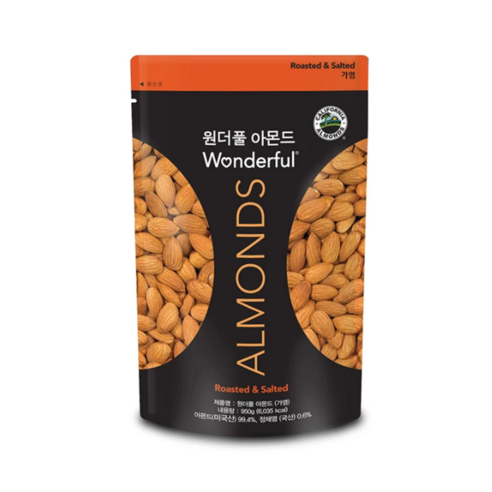 원더풀 아몬드 가염, 950g, 1개