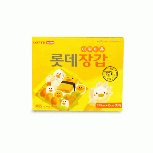 롯데위생장갑 어린이용19.5x23x30매/위생장갑/미니장갑/어린이용 주방용품 > 주방일회용품 일회용장갑/핑거냅 일반일회용장갑, 1개