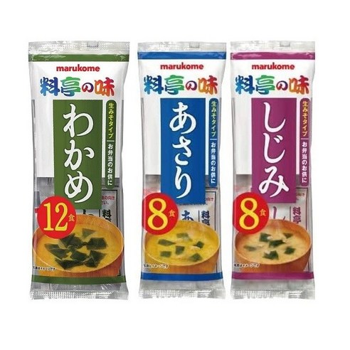 마루코메 나마미소 아사리(바지락) 8식 / 즉석 미소시루 즉석 된장국