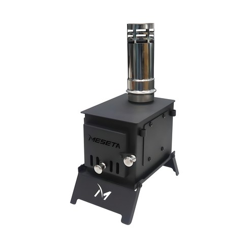 따뜻함과 실용성을 모두 갖춘 메세타 앤트 캠핑 화목난로 스틸, 당신의 캠핑을 업그레이드하세요!
