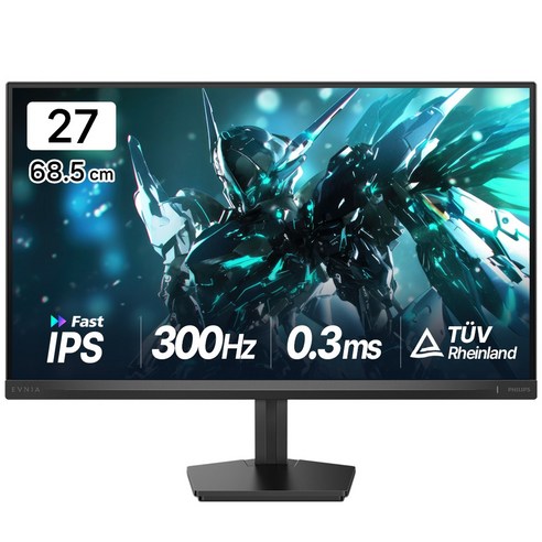 필립스 에브니아 27M2N3500UK QHD 300Hz FAST IPS 원형편광 HDR 400 무결점 27인치 게이밍 모니터, 68.5cm
