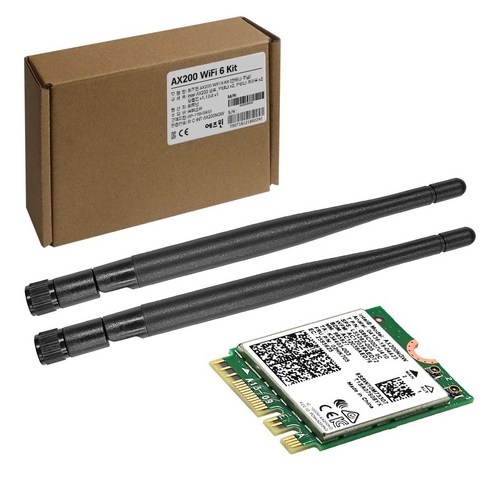 에즈윈 인텔 AX200 Wi-Fi 6 Kit 무선랜카드 - ASRock DeskMini/Jupiter 전제품 장착 가능 블루투스 ...