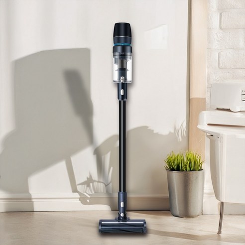 최신형 차이슨 무선 청소기 BLDC V50 후기 분석 - 거치대 수납 편의성