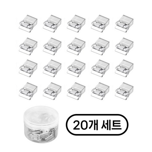 종이 클립 세트 북클립 문서정리 페이퍼클립, 1세트, 20개입, 미니