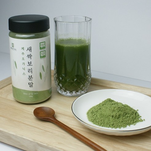 제주 유기농 새싹보리분말 보리순 100% 100g, 3개 맛있게 먹은 솔직 후기 - 상품 이미지 3