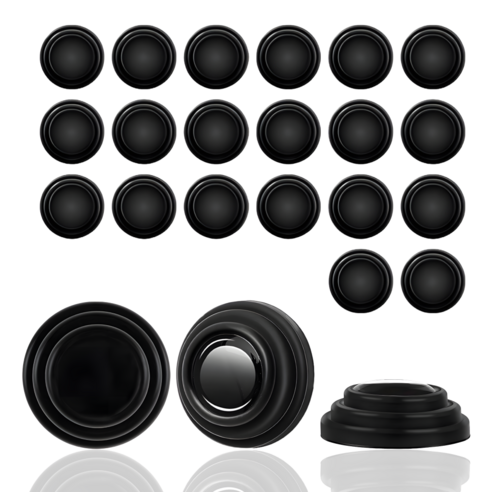 노문쾅 차량용 도어 문쾅 충격 흡수 소음 방지 패드, 20개, 블랙