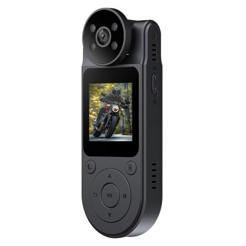 RUN기술 4K WiFi 액션캠 초소형 바디캠 자전거 오토바이 블랙박스, 블랙+64GB 메모리, 32GB 메모리