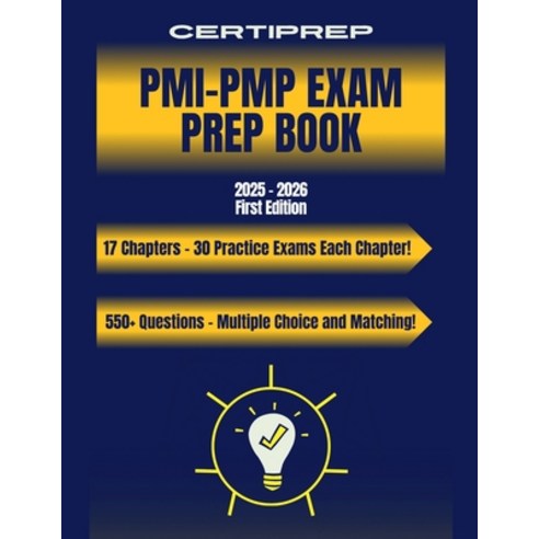 (영문도서)CertiPrep - PMI-PMP Exam Prep Book 2025-2026 Paperback, Certiprep Publishing, English, 9798232760618