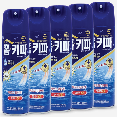 홈키파 엘비이 알파 에어졸500ml, 5개, 500ml