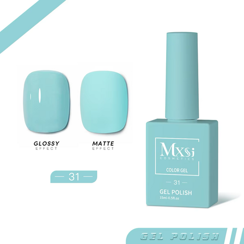 [AS젤] 젤네일 컬러젤 네일컬러 60종, 1개, 15ml, 31 스카이 블루