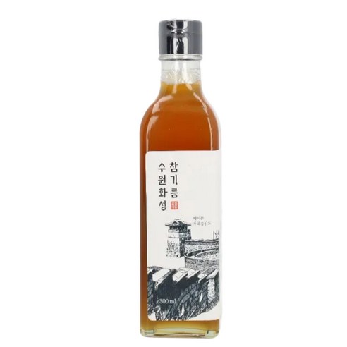 수원화성 전통압착 통참깨 100% 참기름, 1개, 300ml