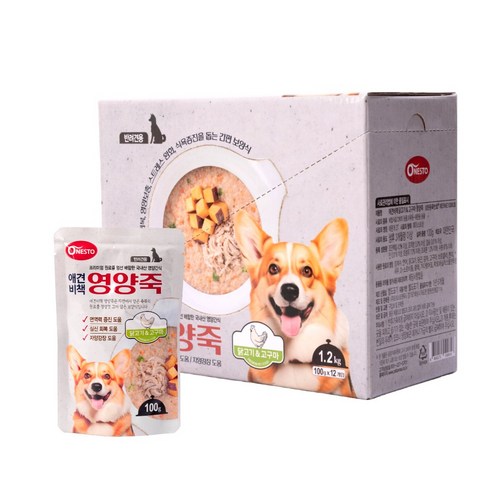 펫퍼스 애견비책 영양죽 강아지죽 보양식 영양식 습식파우치 솔직 후기 | 실제 사용자 리뷰 총정리 - 상품 이미지 1