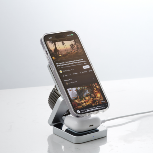 폴리폴 3in1 맥세이프 무선충전기 Qi2 아이폰 애플워치 에어팟 개봉기 | 실사용 후기 - 상품 이미지 2