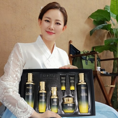 보아코스킨 달팽이 콜라겐 블랙스네일 6종 스킨케어 세트 / 주름개선 미백 기능성 여자 화장품 기초세트 이미지 3