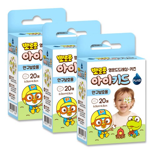 뽀로로 아이키드 안구보호 아이패치, 20개입, 3개
