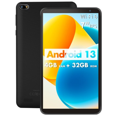 PRITOM TAB7 7 Wi-Fi 250g 32GB ROM 2GB RAM Android13 Bluetooth GMS Wi-Fi6 FM 태블릿 인치 모델