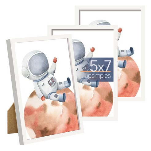 upsimples 인테리어 프레임 액자, 3개, 화이트