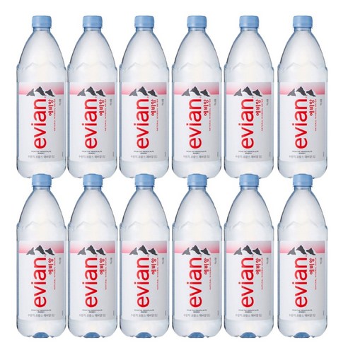 에비앙 생수, 1L, 12개