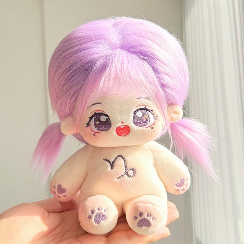 걸스코코 베이비별자리인형 아이돌 귀여운 생일 인형 솜인형, 1개, 염소자리(무골), 20cm