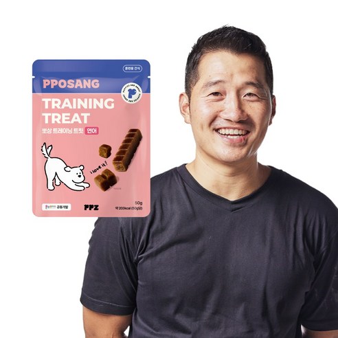 퍼피즈 강형욱 저알러지 노즈워크 강아지 간식 노즈워크 뽀상 트레이닝 트릿, 1개, 50g, 연어