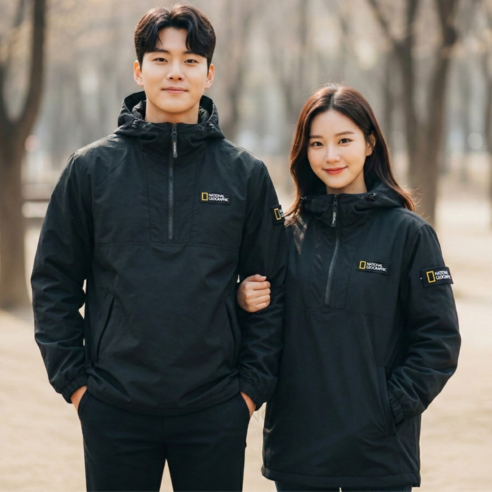 [정가 189000] 내셔널지오그래픽 아노락 바람막이 우븐 자켓 트레이닝복