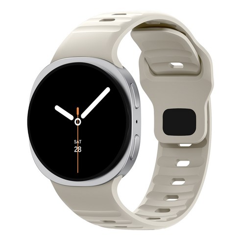 Fegwilde 갤럭시워치8 호환 스포츠 실리콘 스트랩 40mm/44mm/클래식 46mm, 스타라이트