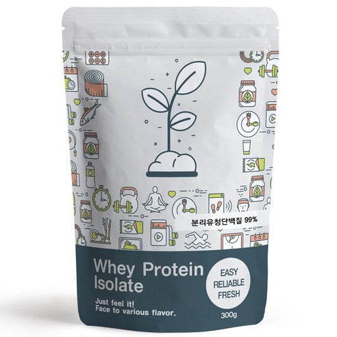 푸른빈 WPI 분리 유청단백 분말 가루, 300g, 1개
