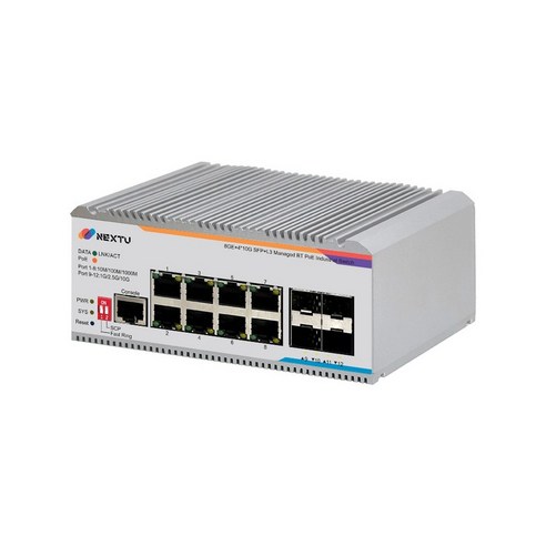 포넥트 MX1 산업용 8포트 L3매니지드BT POE스위치허브 POE9948MDTL3-10G, 블랙