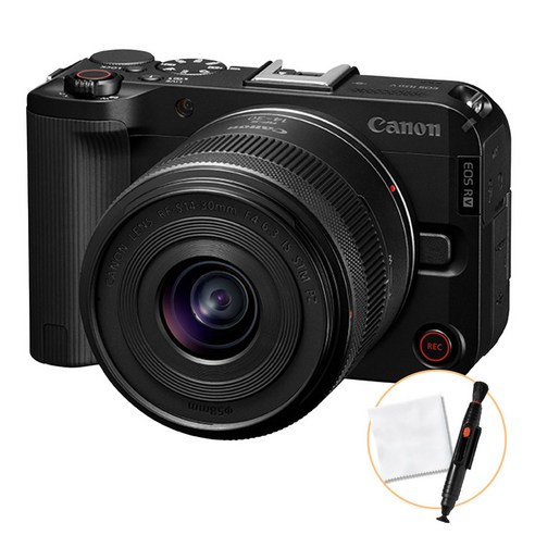 캐논 공식총판 EOS R50 V 14-30mm KIT (블랙)+ 렌즈 클리닝 펜+ 융 미러리스 카메라, EOS R50 V 14-30mm KIT (블랙)
