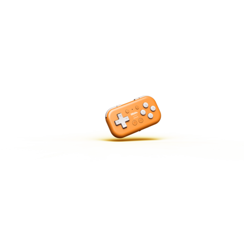 [국내정발] 8BitDo Micro Bluetooth Gamepad 마이크로 컨트롤러 일러스트 단축키, 오렌지