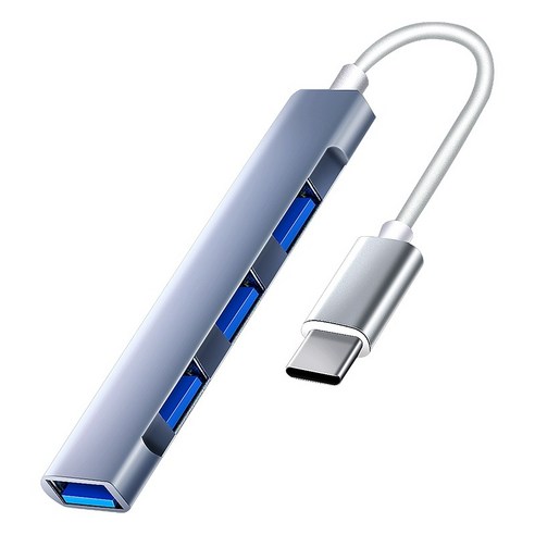USB3.0 4in1 c타입허브 노트북 멀티 허브, 1, Type-C(은색)