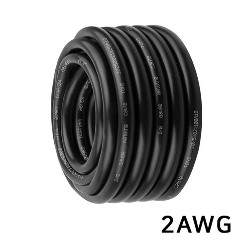 2AWG 실리콘 케이블 고내열 전선 주석도금 구리 드론 RC카 배터리 전원선 파워뱅크, 1개, (케이블) 2AWG(블랙)