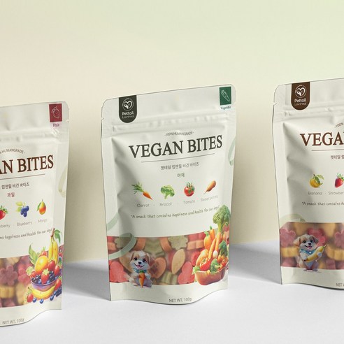 펫테일 비건바이츠 강아지 야채 과일 트릿 저알러지 췌장염 비건 간식 8종 솔직 후기 | 실제 사용자 리뷰 총정리 - 상품 이미지 3