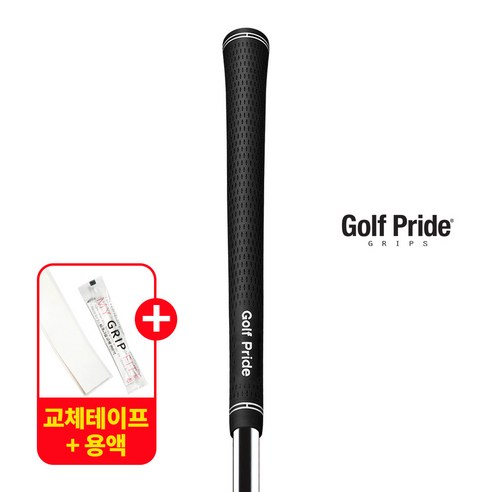 골프프라이드 투어벨벳 VTM-62R 골프그립 교체용품 증정, 블랙, 1개