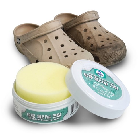 상품컴퍼니 다용도 얼룩제거 흰색 운동화 신발 크리너 크림, 1개, 210g