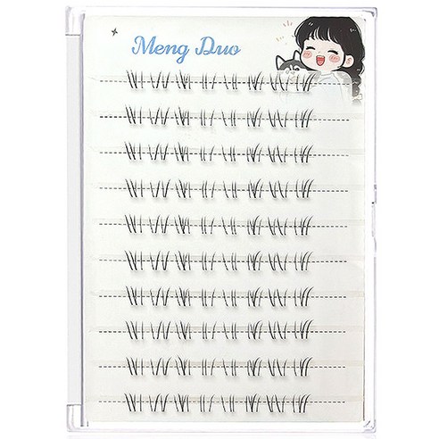 대용량 언더속눈썹 아이돌래쉬 내추럴 인조 가닥속눈썹 80pcs
