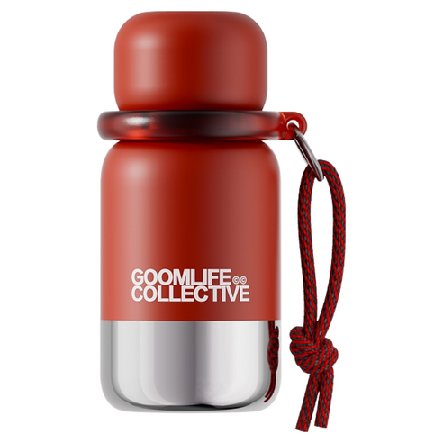 굼 스테인리스 316 휴대용 모던 보온병, 1개, 400ml, 레드