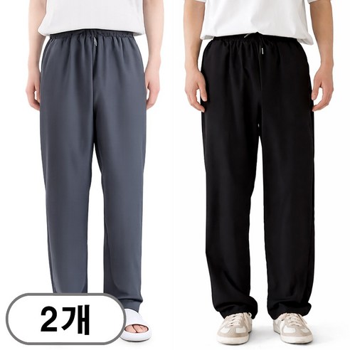 차쿠 1+1 남성 아이스 슬랙스 팬츠 바지 일자핏 쿨 출근 작업바지