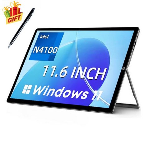 16GB 512GB 인텔 타입 64비트 11 6인치 태블릿 윈도우 N4100 11 셀러론 1920 픽셀 1080 포트 PC 프로세서 USB SSD, 8GB 512GB Win11, Gift Pen