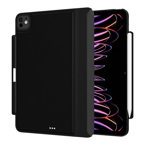 니케 Airmag EZ Plus 아이패드 매직키보드 호환 케이스, 1개, 블랙