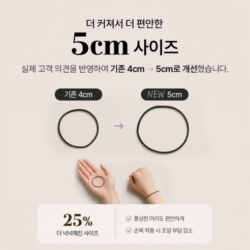 헤어센틱 짱짱한 무매듭 여성 머리끈 +파우치, 7,900원 구성과 구매 전 확인 기준 4