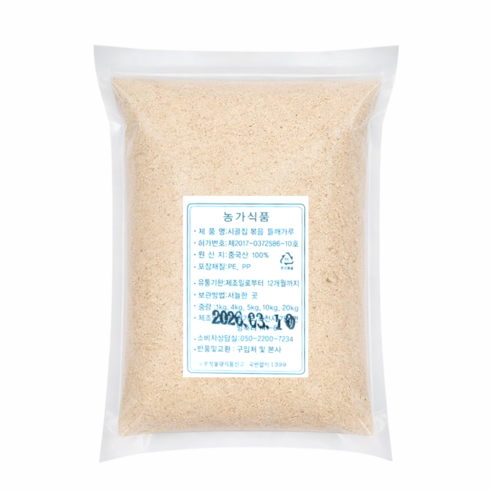 곱게 빻은 탈피 들깨가루, 1개, 1kg