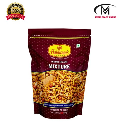 HALDIRAM INDIAN SNACKS MIXTURE 믹스쳐 200G1개, 200g, 4개