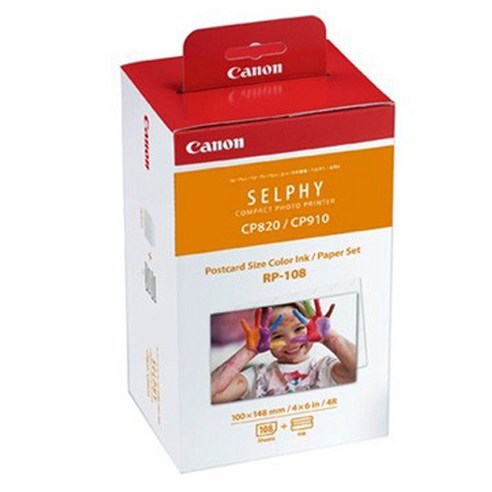 ANYTHING 정품965021캐논 정품 SELPHY CP1200WH 인화지108매+잉크 2개, 1개, 4X6