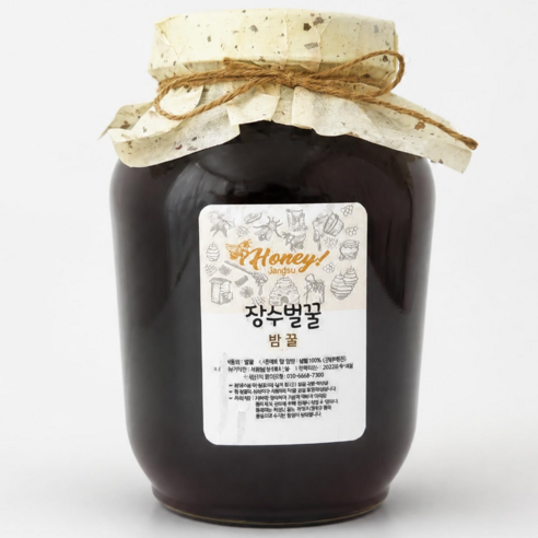 국내산 밤꿀 장수농원 자연벌꿀, 2.4kg, 1개, 장수 밤꿀