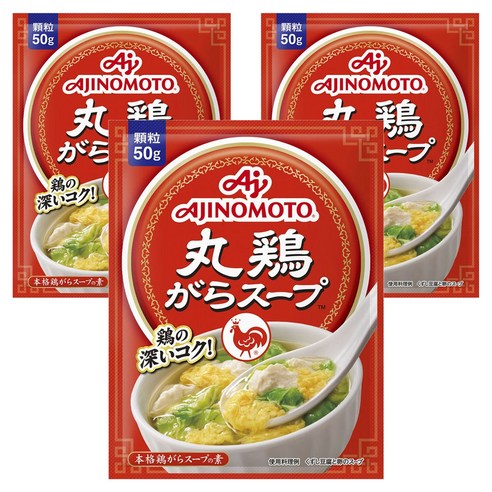 아지노모토 마루토리가라 스프 과립형, 50g, 3개